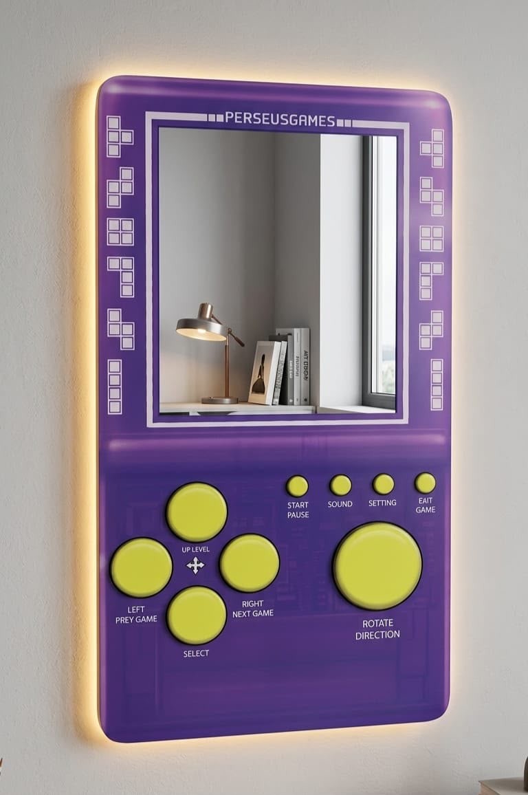 Miroir gaming violet