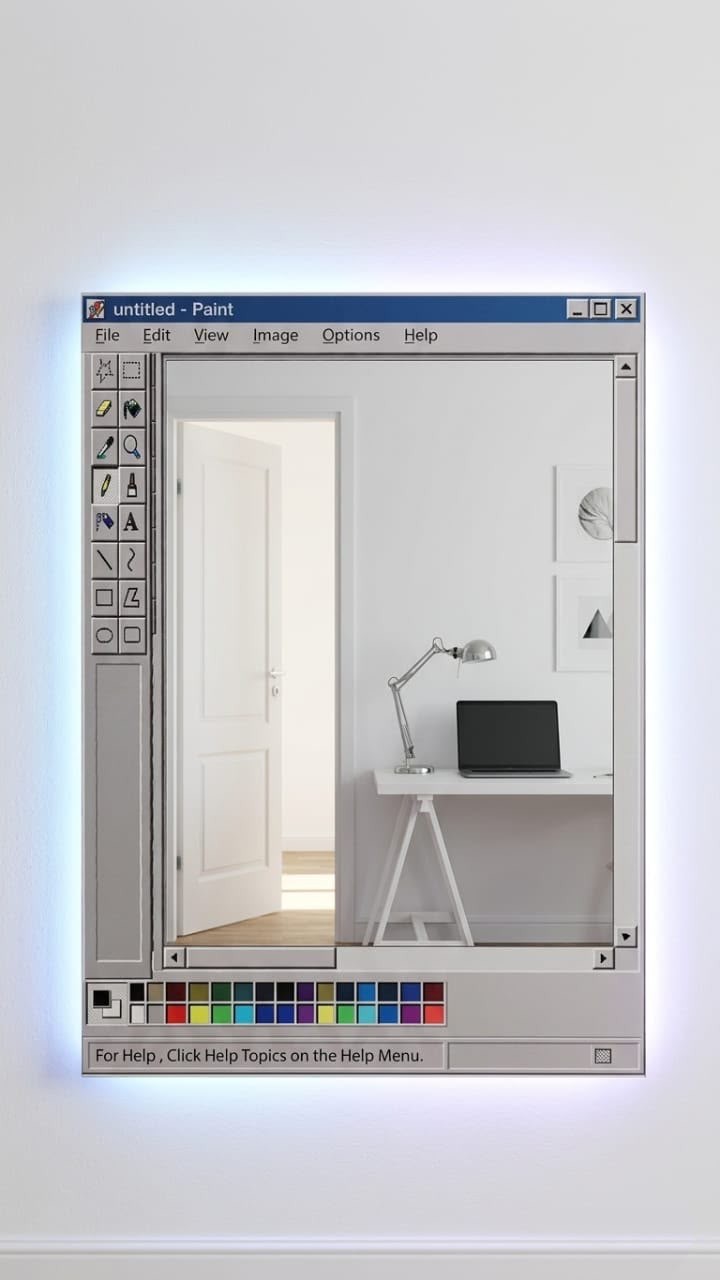 Miroir fenêtre créative